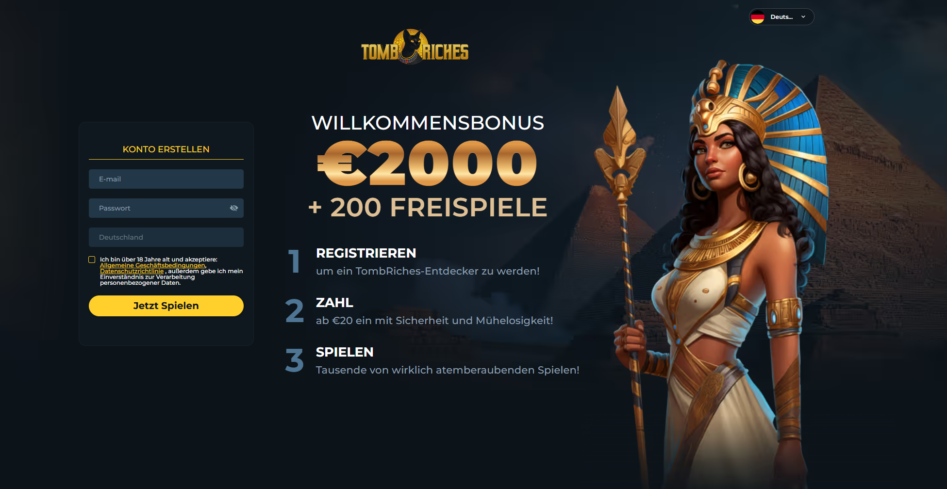 Tomb Riches neue Online Casino